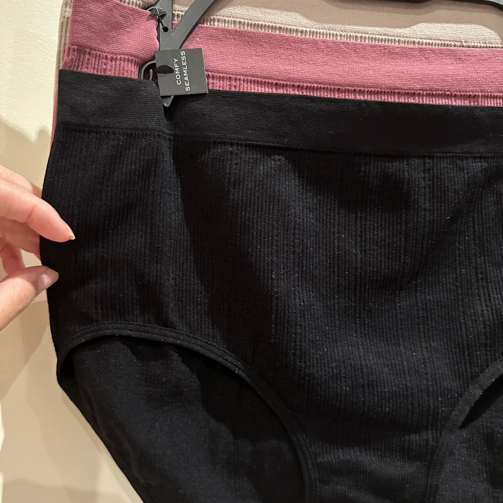 TAHARI RIB 3PK SEAMLESS BRIEFS